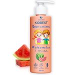 HealthBest Kidbest Body Lotion for Kids | Anti-Bacterial | Normal Skin, Sensitive Skin & Dry Skin | Tear, Paraben, SLS free | Watermelon Flavor | 500ml