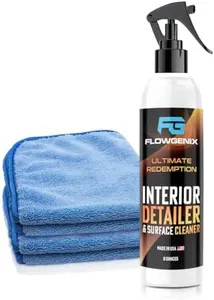 Flowgenix Interior Car Cleaner and Protectant Spray - Interior Detailer and Restoration for Seats, Upholstery, Dashboard, Vinyl, Trim & more - Automotive Detailing Spray for Cars, Motorcycle, RV (8oz)