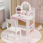 MU Kids Vanity with Lights, Princes