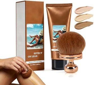 2026 Upgraded Body Coverage Perfector, No Transfer Body Foundation with Brush, Waterproof Leg and Body Makeup for All Skin Tones, Tattoo Cover Up Makeup & Concealer for Women (Deep)