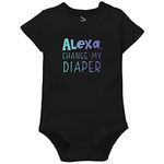 Zeezeezoo Premium Quirky & Funny Graphic Printed Baby Onesie/Bodysuit 100% Cotton (0-3 months)