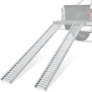 72 x 9 Inch Anti-Slip Loading Ramps - Pack of Two with 1500 Lbs Total Capacity for Safe Loading of Motorcycles, Bicycles, Lawn Mowers, and Tractors