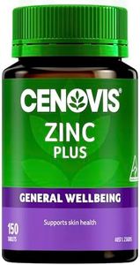 Cenovis Zinc Plus Tablets 150 - High-Strength Vitamin B Formula B-Group Vitamins Support Healthy Immune System Function - Reduces Free Radical Formation in the Body