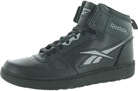 Reebok Unisex-Adult Resonator Mid Basketball Shoes, Black/Pure Grey, 11.5 Women/10 Men