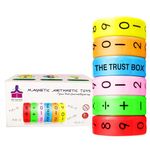 THE TRUST BOX Arithmetic Learning Magnetic Toy for Kids | Educational Toy for Kids with Numbers & Symbol | Multicolor Magnetic Blocks for Kids | Puzzle Games for Kids | Kids Game Set of 1 (6 Pieces)