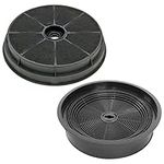 SPARES2GO Carbon Charcoal Vent Filter compatible with Belling Cooker Extractor Hoods (Pack of 2)