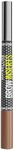 Maybelline New York Brow Inserts, 2-in-1 Eyebrow Pencil Pen and Fiber Gel, 0.015MM Triple Tip for 100 Hair-Like Strokes in 30 Seconds, 36-Hour Wear, Smudge-Proof, Shade: Soft Brown 2