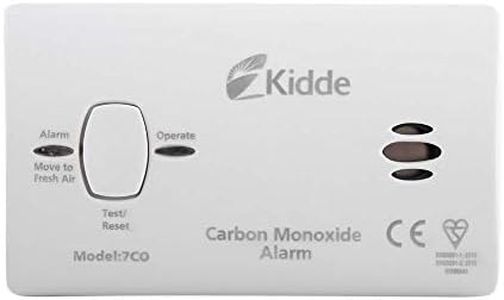 Kidde 7CO 10 Year Life LED Carbon Monoxide Detector Ideal for Travel, Caravans, Boats, AA Battery Powered