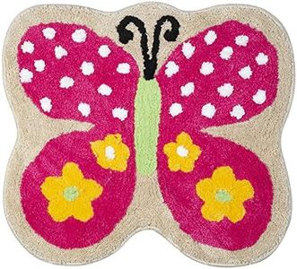 Saral Home Microfiber Anti-Skid Bathmat -(Pink, 45X55 CM)