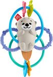 Fisher-Price Newborn Toy Twist Teethe Otter, Baby Rattle and Textured BPA-Free Teether for Developmental Play Infants Ages 3+ Months