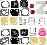 ZAMDOE RB-29 Carburetor Rebuild Repair Kit Gasket Diaphragm Primer Bulb for Zama C1U Series Carburetor, for Homelite for Ryobi String Trimmer Blower A03979 Carburetor