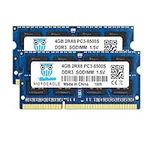 PC3 8500S DDR3 1066MHz 8GB Kit (2x4GB) Sodimm RAM CL7 204 Pin 1.5V 2RX8 Dual Rank Non-ECC Unbuffered Laptop Memory