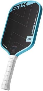 SLK by Selkirk ERA Power Pickleball Paddle | Raw Carbon + Fiberglass Face for Power & Spin | Engineered with Dynamic Fusion Core | Designed for Aggressive Players | Elongated Cyan