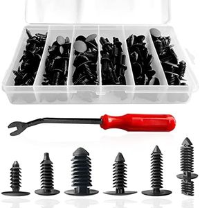 146PCS Auto Body Clips Nylon Bumper Shield Retainer Clip, Fender Flar, Blind Rivet & Rocker Moulding Clips, with Fastener Remover