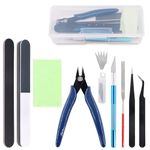 Serplex® 9PCS Gundam Tool Kit Gundam Modeler Crafting Basic Tools Set Gunpla Tools for Basic Model Building, Repairing and Fixing DIY Crafting Essential Supplies with Storage Box