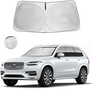 HOHUIGO 2024 Upgraded Windshield Sun Shade Front Window Sunshade for Volvo XC90/XC-90 2016-2020 2021 2022 2023 2024 2025 Accessories Fodable Car Sun Visor UV Protector Heat Shield Cover