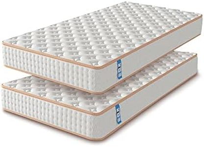 Stanew Matelas en Mousse,Épaisseur18cm, 2*Mousse A Mémoire Matelas,Parfait Soutien Haute Resilience Ultra Respirante,Matelas réversible à Deux Faces Entièrement Utilisables (90x190cm(2))