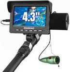 ESANHAO Underwater Fishing Camera,4.3 inch Fishing Camera,15m Portable Video Fish Finder LCD Monitor 6PCS IR LED Night Vision Underwater Camera for Boat/Lake/Sea/River/Ice Fishing,1200TVL