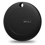 MiLi 1 Pack Key Finder Locator Luggage Tracker, Play Sound & Direction, Works with Apple Find My(iOS Only), Apple MFi Certified Portable Bluetooth GPS Tracker, Tracking Tag for Keys Suitcase Bags