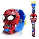 Superhero Kids Watch, Kids Digital Watch for Boys Girls, Easy Read Cute Cartoon Wrist Watches Toy, Gift for Holiday, Birthday, Christmas, RedSpiderMan, Superhero