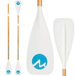 MoiShow SUP Paddle Board Paddle - Adjustable Paddleboard Paddle Oar 4-Piece Floating Aluminum SUP Kayak Paddle