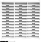 FALESOUL Ink Pad Rack, 36 Grids Stamp Pad Organizer Holder for Up or Ranger ink pads Tray Rack for Crafts Supply, Stackable Wall Mount