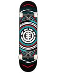 Element Hatched Skateboard Complete Sz 7.75in Red/Blue