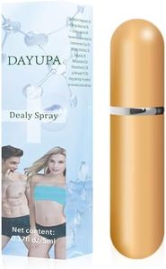 DAYUPA-Enhancers-Desensitizing Delay Spray for Men clinically Proven to Help You Last Longer in Bed -Prolonged Climax - Delay Spray -0.17FL OZ (Gold)