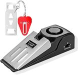 Door Stop Alarm & Portable Door Lock, Non-Slip Wedge Door Stopper Alarm with 120dB Alert, Adjustable Dual Protection Security Door Kit, for Home Hotel Travel Security Personal Protection
