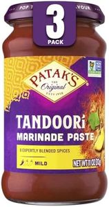 Patak’s Tandoori Marinade Paste - Mild Indian Tandoori Paste with 8 Expertly Blended Spices - Gluten-Free & Vegan - Flavorful Chicken Marinade for Grilling, Baking & BBQ Cooking - 11oz Jar (Pack of 3)