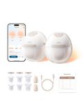 eufy Breast Pump E20, Heated Wearable Electric Breast Pump, 3 Temperature Levels, Hands-Free, App-Controlled Optimized Rhythm, Hospital-Grade Suction, Discreet and Ultra-Quiet Pumping