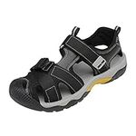 DREAM PAIRS Men's Athletic Sports Outdoor Closed Toe Hiking Fisherman Sandals,Black,Size 14 US / 13 UK DSA212