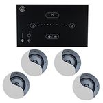 Systemline E50 (Black) Bluetooth Music System with 4x Mid Range Speakers