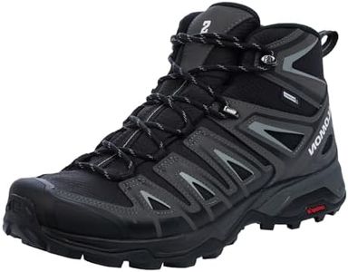 Salomon Men's X ULTRA PIONEER MID CLIMASALOMON™ WATERPROOF Hiking Boots for Men, Black / Magnet / Monument, 10.5