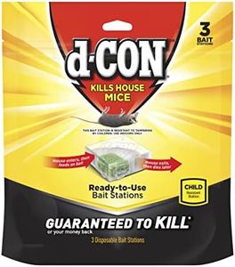 d-Con Disposable Corner Fit Mouse Bait Station, 0.5 Oz (Pack of 3)