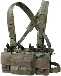 OneTigris Vulture Chest Rig, MOLLE Chest Rigs Tactical Chest Rig Dangler Pouch Utility Admin Pouch IFAK Medical Organizer