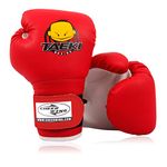 Cheerwing 4oz PU Kids Boxing Gloves Children Cartoon MMA Sparring Dajn Training Gloves Age 5-10 Years Red