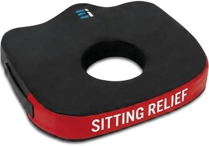 Large Donut Seat Cushion for Coccyx Pain - Premium Coccyx Cushion for Tailbone Pain Relief - Memory Foam Seat Cushion for Office Chair, Sciatica, Hemorrhoids, Back Pain, Postpartum Pregnancy