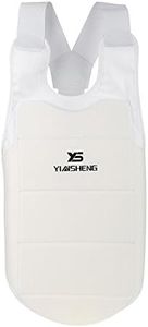karate chest guard,Karate Chest Guard Protector Adult Kids Karate Taekwondo Training MMA Martial Arts Chest Guard Vest Boxing Karate Body Protector Breast Protector Accessory(M)