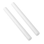 Calvana (2 Pack) Round Acetal Copolymer Rods - Standard Tolerance 1-Inch Diameter and 12-Inch Length Opaque White Acetal Copolymer Rods Meets ASTM D6778 Specifications Perfect for Non-Marring Fixtures