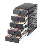 NIFTY Solutions 90 K-Cup Capacity 5-tier Coffee Pod Storage Drawer, Satin Black