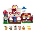 Fisher-Price Little People Caring for Animals Farm English and French Edition, playset with Smart Stages Learning Content for Toddlers