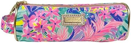 Lilly Pulitzer Cute Pencil Case, Colorful Zipper Pouch for Office Supplies, Small Travel Bag with Carrying Handle, It Was All A Dream
