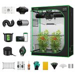 VIVOSUN GIY Smart Grow Tent System 4x2, WiFi-Integrated Grow Tent Kit, with Automate Ventilation and Circulation, Schedule Full Spectrum 200W LED Grow Light, and GrowHub E42A Controller