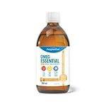 OmegEssential + Vitamin D Liquid Fish Oil Supplement - 1,000 mg EPA + 550 DHA, Orange flavour, 500 ml | All natural, cold water, wild caught