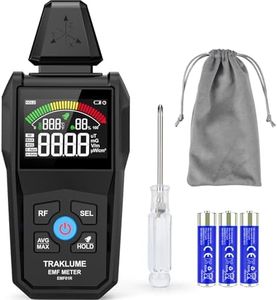 EMF Detector Meter Radiation Detector for Home Digital EMF Reader for Radio Frequency Radiation 5-in-1 EMF Meter for Electromagnetic Radiation EMF Tester for Cell Phone Ghost Hunting Equipment