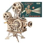 ROKR 3D Wooden Puzzle for Adults-Vitascope Model Building Kit-Wooden Vintage Projector Craft for Adults