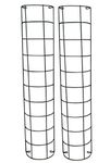 Selections Black Metal Tube Trellis Semi Circular for Drainpipes (Pack of 2)