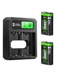 Xbox Controller Battery Pack with Rechargeable Charger for Xbox Series X/S & Xbox One X/S/Elite Wireless Controllers, EBL High-Speed Charging Controller Charger with 2 Battery 2800mAh