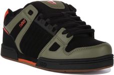 DVS Men's Celsius Skate Shoe, Black Olive Orange, 9.5 AU